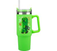 Minecraft Steve & Creeper 900ml Insulated Cup & Straw