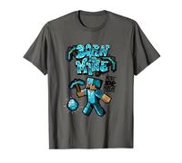 Minecraft Steve Diamond Armor Born To Mine T-Shirt