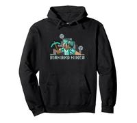 Minecraft Steve Diamond Miner Pullover Hoodie, Adult Unisex, Black, Small