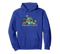 Minecraft Steve Diamond Miner Pullover Hoodie, Adult Unisex, Royal Blue, Small