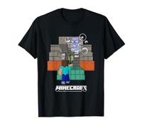 Minecraft Steve Exploring Dungeon Mob Attack T-Shirt