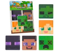 Minecraft Stickers 5 Pack 3D Motion Vinyl Laptop Stickers Decals for Scrapbooking Crafting Decoration Party Bag Fillers for Kids Teens Creeper Gamer Gifts