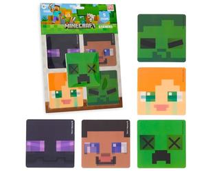 Minecraft Stickers 5 Pack 3D Motion Vinyl Laptop Stickers Decals for Scrapbooking Crafting Decoration Party Bag Fillers for Kids Teens Creeper Gamer Gifts