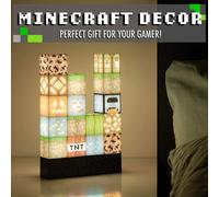 Minecraft Stitching Night Light USB DIY Block Lamp - Stackable Pixel Blocks for Customizable Glow