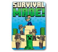 Minecraft Survival Mode Fleece Blanket
