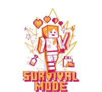 Minecraft Survival Mode Unisex T-Shirt - White - M
