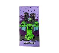 Minecraft Sword and Creeper Towel for Bathroom, Sport, Pool or Beach 100% Cotton for Boys, Kids, Children in Size 140cm x 70cm