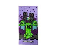 Minecraft Sword and Creeper Towel for Bathroom, Sport, Pool or Beach 100% Cotton for Boys, Kids, Children in Size 140cm x 70cm