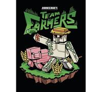 Minecraft Team Farmers Canvas Print White/pink/green (One Size)