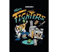 Minecraft Team Fighters Framed Canvas Print