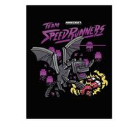 Minecraft Team Speedrunners Canvas Print Grey/yellow/violet (One Size)