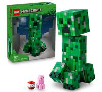 LEGO Minecraft The Creeper Toy - Posable Mob Figure incl. a Hidden Compartment with a Pig & TNT Element - Building Set for 10+ Year Old Boys, Girls & Gaming Fans - 21276