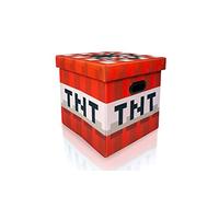 Minecraft TNT Block Storage Tote Storage Cube | 15-Inch Box & Lid