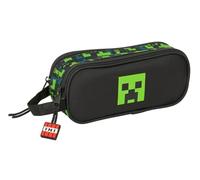 MINECRAFT TNT - Double Child's Pencil Case, Children's Pencil Case, Ideal for School Age Children, Comfortable and Versatile, Quality and Resistance, 21 x 6 x 8 cm, multicoloured, M, Casual
