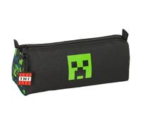MINECRAFT TNT - Pencil Case with Zip and Compartment, Children's Pencil Case, Ideal for School Age Children, Comfortable and Versatile, Quality and Resistance, 21 x 7 x 8 cm, multicoloured, M, Casual