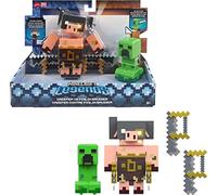 Minecraft Toys, Legends 3.25-inch Action Figures 2-Packs, Each with Attack Action and Accessory, Collectible Gift for Kids, GYR99