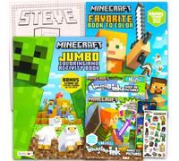 Minecraft Ultimate Coloring and Activity Book Set - Minecraft Coloring Bundle for Kids Coloring Pages Mess Free Coloring Stickers More | Jumbo Vide