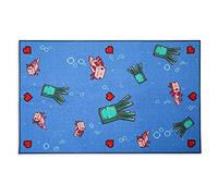 Minecraft Underwater Printed Area Rug | 60 x 39 Inches