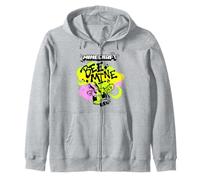Minecraft Valentine's Day Bee Mine Graffiti Lettering & Art Zip Hoodie