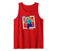 Minecraft Valentine's Day Explore Love Build Steve Arrows Tank Top