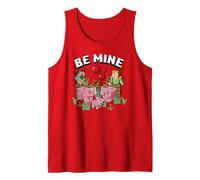 Minecraft Valentine's Day Steve & Alex Feeding Piggy Family Tank Top