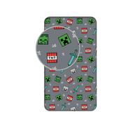 Minecraft Single Fitted Sheet 100% Cotton