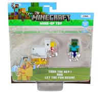 Minecraft Wind Up Character Figures & Animals - Chicken & Baby Zombie