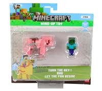 Minecraft Wind Up Character Figures & Animals - Pig & Zombie
