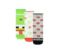 Minecraft Women's Ankle Socks Pack Of 3 | Size: 4-6 Minecraft Multicolor 4-6