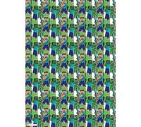 MINECRAFT WRAPPING PAPER 2M ROLL WRAP MINECRAFT BIRTHDAY GIFT WRAP