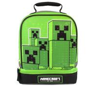 Minecraft Zip Lunch Bag | Boys Green | Official Merch Minecraft Green One Size