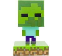 Minecraft Zombie Icon Light - Officially Licensed LED Night Light, Battery Powered (Green) | Paladone