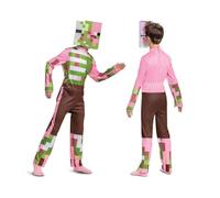 Official Kids Minecraft Zombie Pigman Costume 7-8 yrs Boys Halloween Fancy Dress