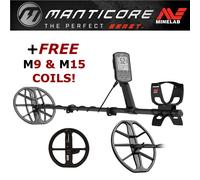Minelab Manticore Metal Detector + FREE M9 & M15 Search Coils | Duchy Detectors