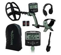 MINELAB XTERRA VOYAGER AllTerrain Pinpointing Adult Metal Detector with Waterproof Coil 4 Detect Modes Clear Target ID Back