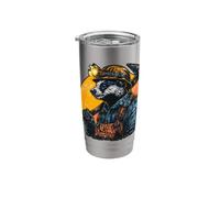 Miner Badger Coal Tunnel Design Stainless Steel Insulated Tumbler