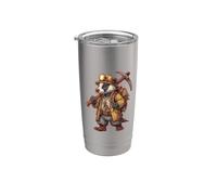 Miner Badger Coal Tunnel Design Stainless Steel Insulated Tumbler