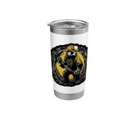 Miner Badger Coal Tunnel Design Stainless Steel Insulated Tumbler