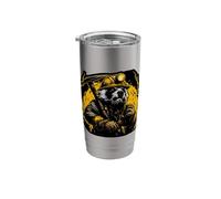 Miner Badger Coal Tunnel Design Stainless Steel Insulated Tumbler