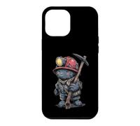 Miner Buddy With Helmet And Miner's Lamp Case for iPhone 12 Pro Max