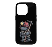 Miner Buddy With Helmet And Miner's Lamp Case for iPhone 13 Pro