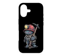 Miner Buddy With Helmet And Miner's Lamp Case for iPhone 17