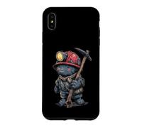 Miner Buddy With Helmet And Miner's Lamp Case for iPhone XS Max