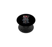 Miner Buddy With Helmet And Miner's Lamp PopSockets Adhesive PopGrip