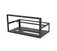 Miner Computer Rack Rig Case with 6 GPU Mining, Open Air Rack Made of Steel for Crypto Coin Currency ETH ZCash Mining Accessories Tool Frame Only
