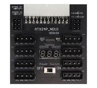 Miner Power Board,ATX PSU Power Board,ATX PSU Power Board 5V 12V Output 24Pin To 8X 4Pin Plus 2X Voltage Indicator ATX Server Power Board for Mining