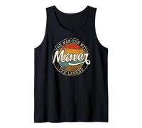 Miner The Man The Myth The Legend Vintage Stamp Mining Tank Top