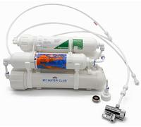 Mineral 5-Stage Countertop MyWaterClub Reverse Osmosis Water Purification System, 100 GPD Membrane, with Post re-Mineralization Filter. Dual Connection: Faucet and Garden/Laundry Hose Adapter