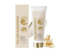 Mineral and Beef Tallow Sunscreen for Face & Body,Beef Tallow Sunscreen SPF 100,Zinc Oxide Instant Sun Protection,Resistant Beef Tallow Sunblock-Non Greasy&Moisturising Suncream for Summer Outdoor