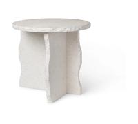 Mineral Bianco Curia Marble Side Table White one size